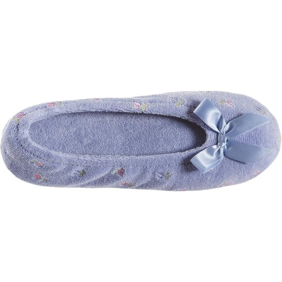 Embroidered Women's Ballerina Slippers - Soft Foam Insoles for All-Day Wear - Picture 5 of 8